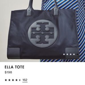 Tory Burch Ella Tote navy blue